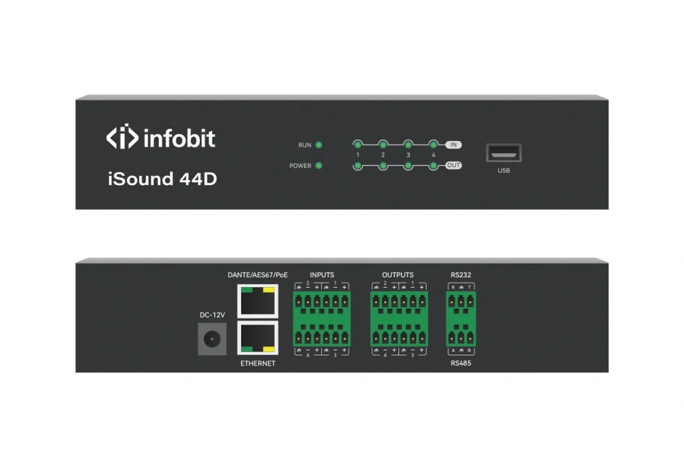 Maticový audio procesor iSound 44D