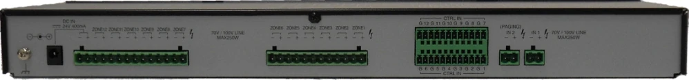 Prepínač reproduktorových zón TOA SS-9012 EB
